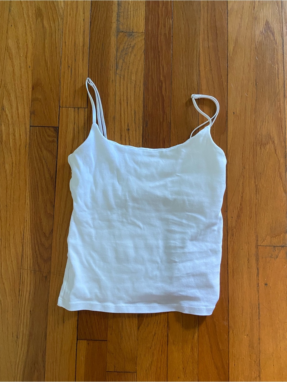 Zara White Double-Strap Camisole